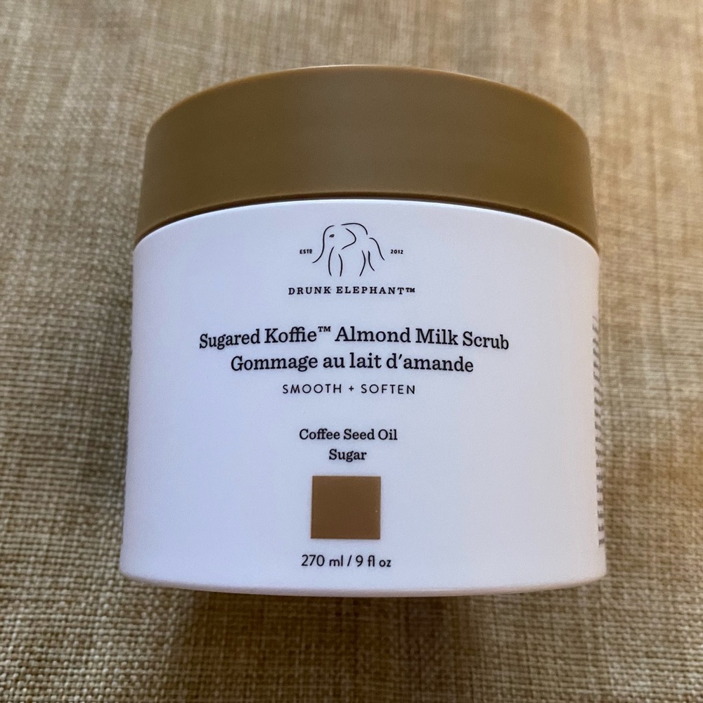 Drunk Elephant ~ Sugared Koffie Almond Milk Body Scrub.